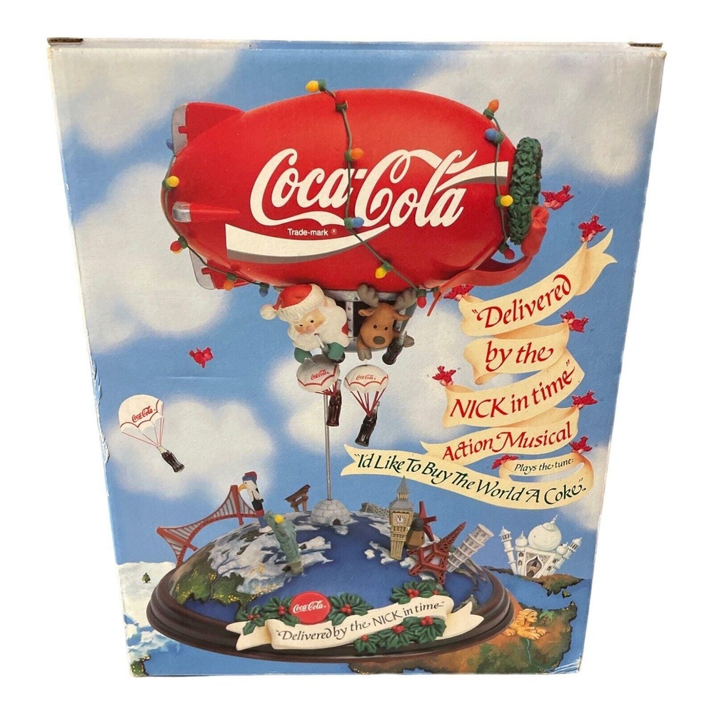 Coca-Cola Collectible Santa Blimp Delivered by the NICK In Time Action‎ Music